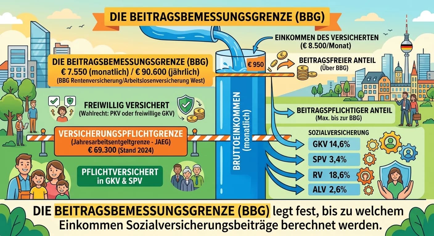 Steuerfachangestellte: Beitragsbemessungsgrenze vs. Versicherungspflichtgrenze – einfach erklärt