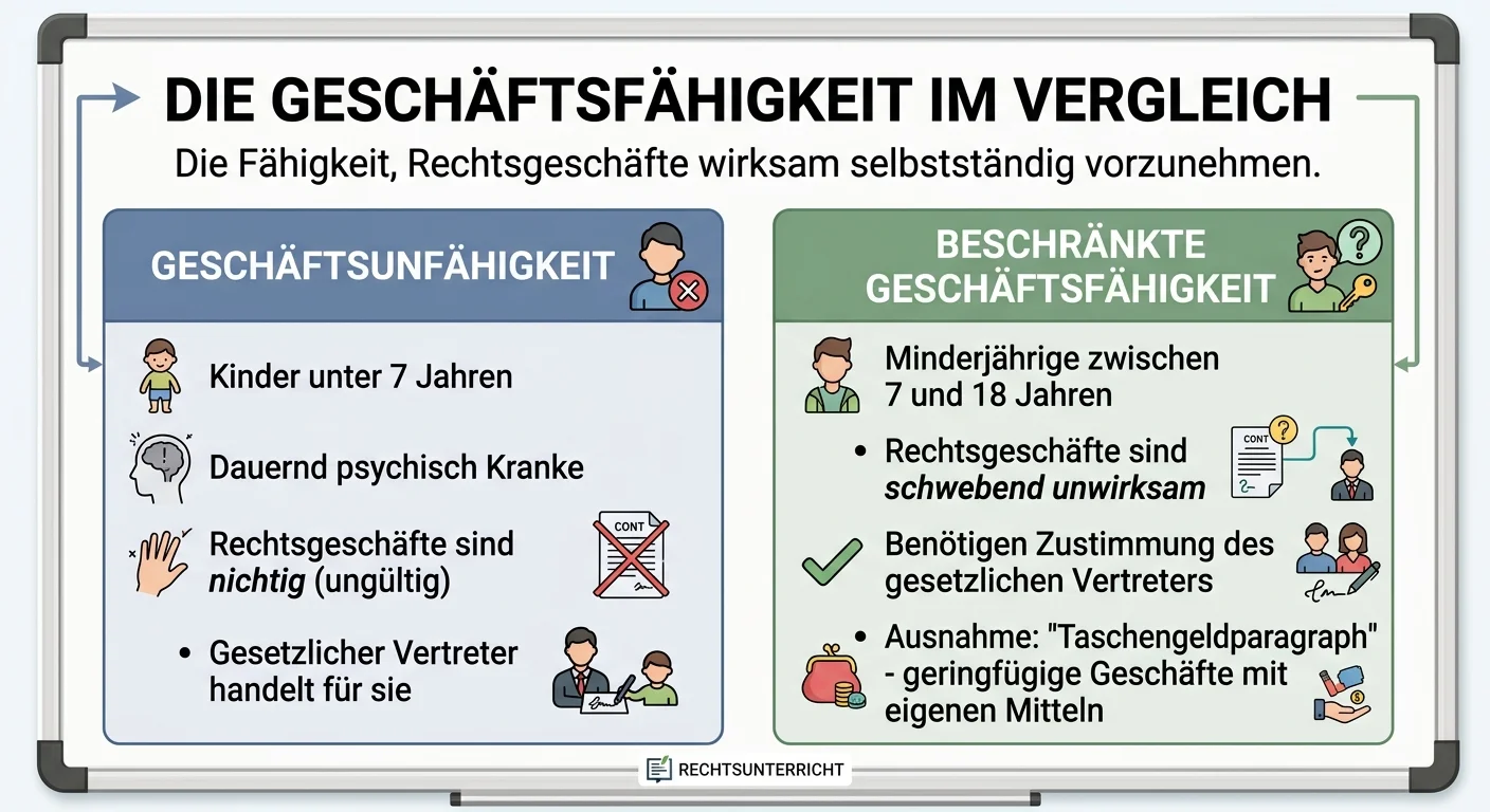 Steuerfachangestellte: Beschränkte Geschäftsfähigkeit & Geschäftsunfähigkeit – einfach erklärt