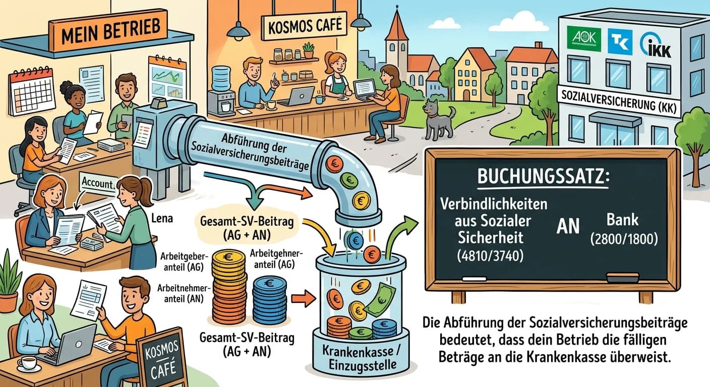 Steuerfachangestellte: Buchungssatz SV-Abführung Arbeitgeber – einfach erklärt