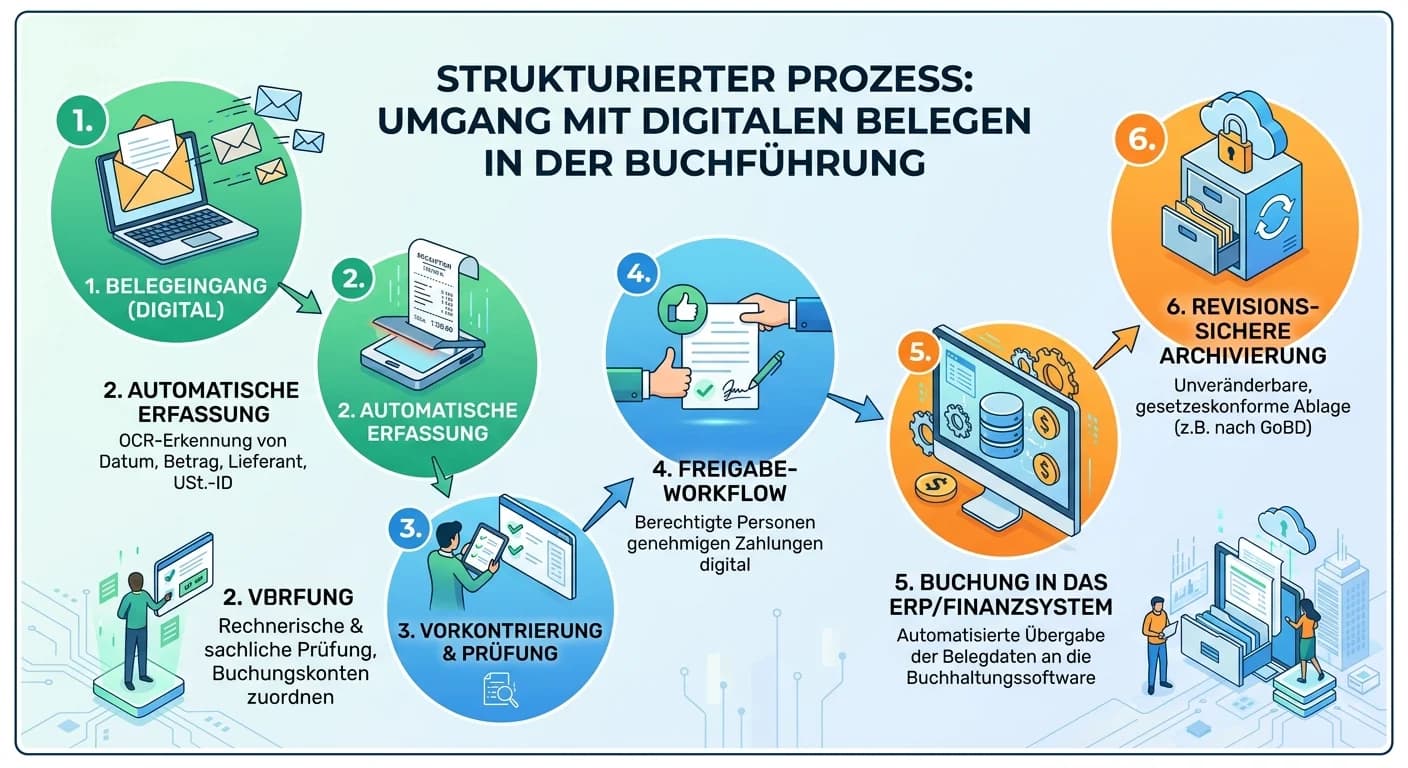 Steuerfachangestellte: Digitale Belege in der Buchführung GoBD-konform verwalten – einfach erklärt
