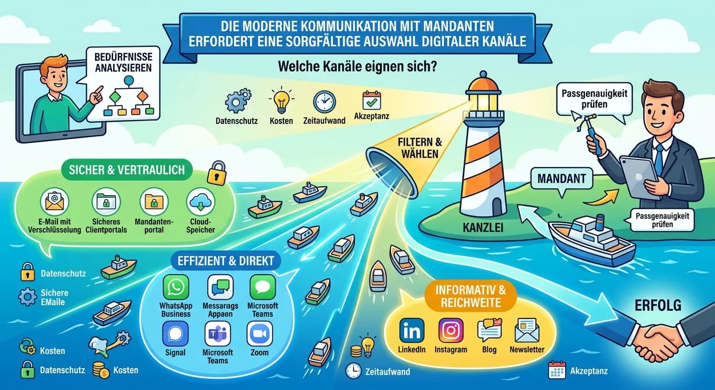 Steuerfachangestellte: Digitale Kommunikationskanäle für Mandanten – einfach erklärt