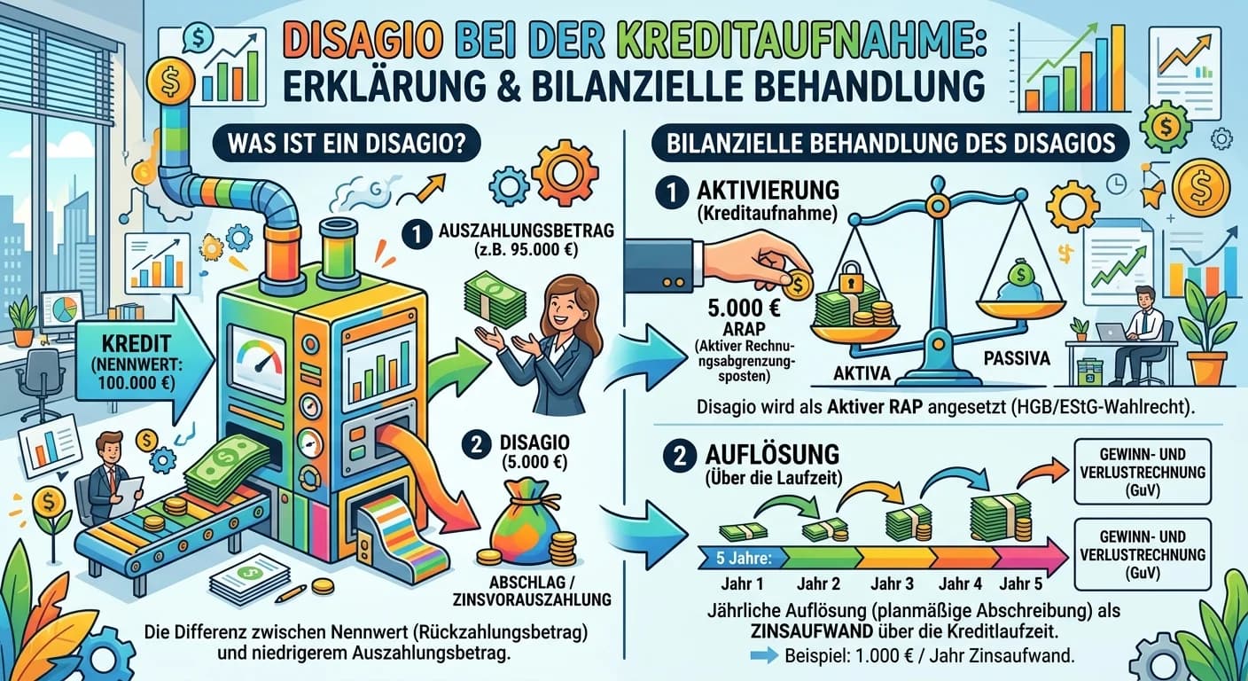 Steuerfachangestellte: Disagio bei Kreditaufnahme bilanzielle Behandlung – einfach erklärt