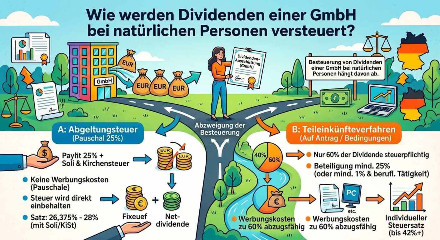 Steuerfachangestellte: Dividendenbesteuerung GmbH bei natürlichen Personen – einfach erklärt