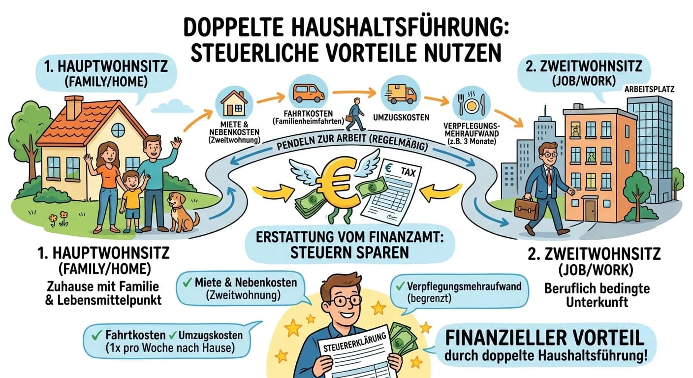 Steuerfachangestellte: Doppelte Haushaltsführung Vorteile – einfach erklärt