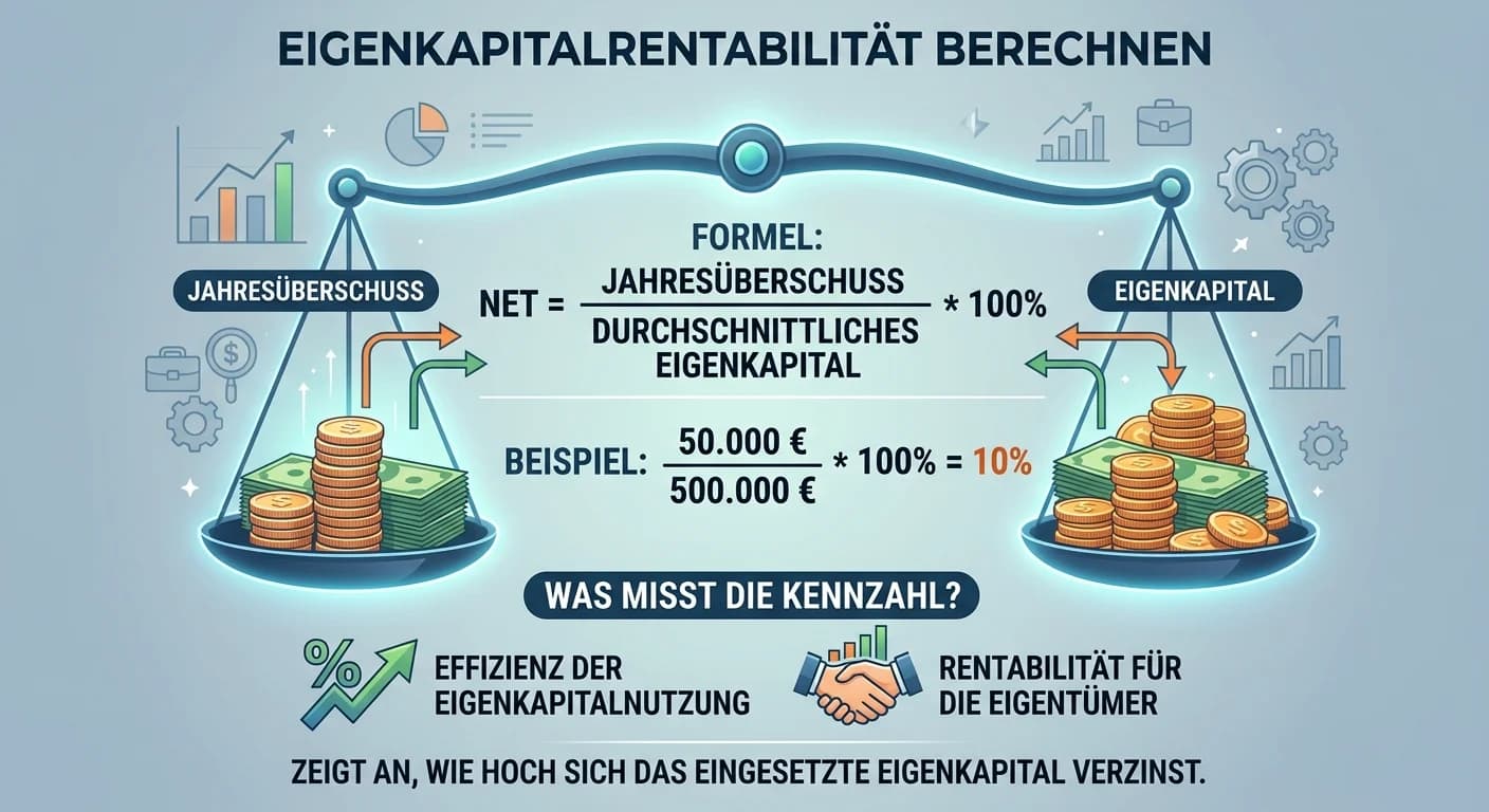 Steuerfachangestellte: Eigenkapitalrentabilität berechnen und verstehen – einfach erklärt