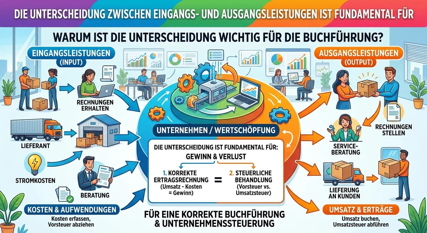 Steuerfachangestellte: Eingangs- & Ausgangsleistungen Buchführung – einfach erklärt
