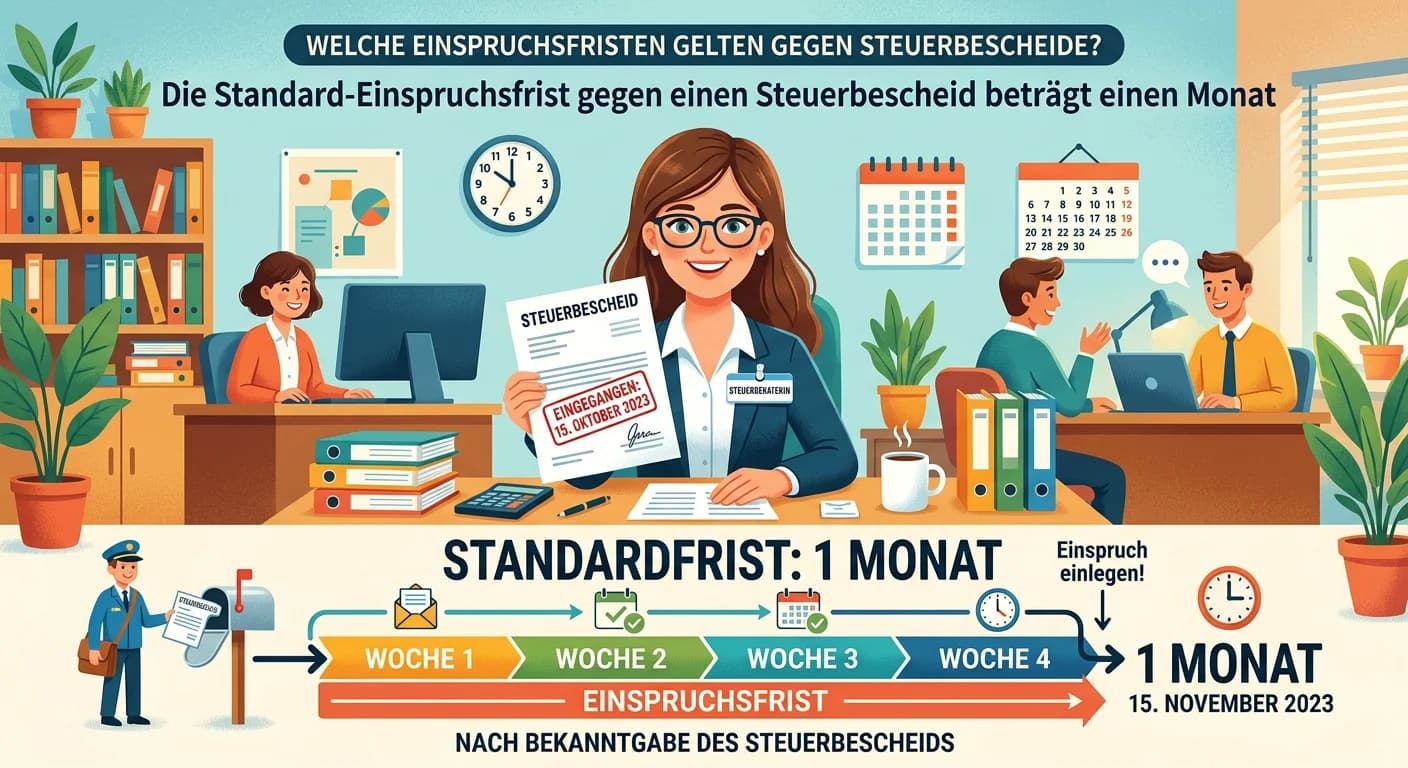 Steuerfachangestellte: Einspruchsfristen gegen Steuerbescheide und Bekanntgabe – einfach erklärt
