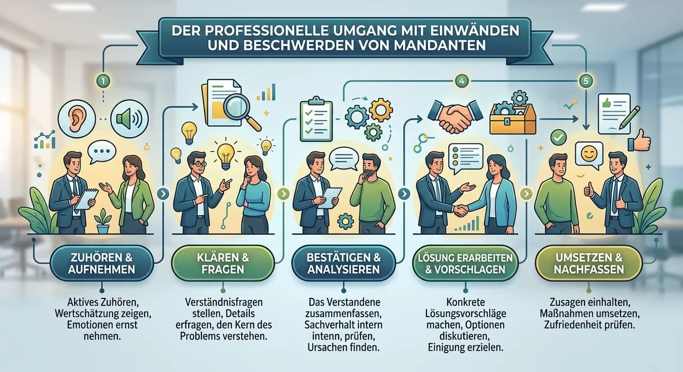 Steuerfachangestellte: Einwände & Beschwerden von Mandanten managen – einfach erklärt