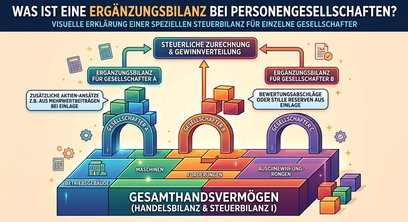 Steuerfachangestellte: Ergänzungsbilanz Personengesellschaften: Bedeutung & Zweck – einfach erklärt