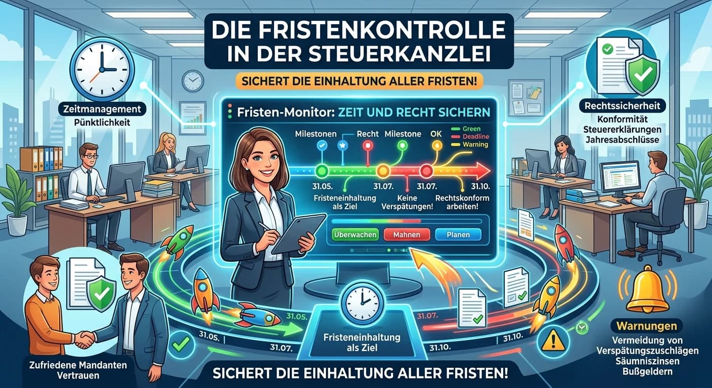 Steuerfachangestellte: Fristenkontrolle in der Steuerkanzlei – einfach erklärt