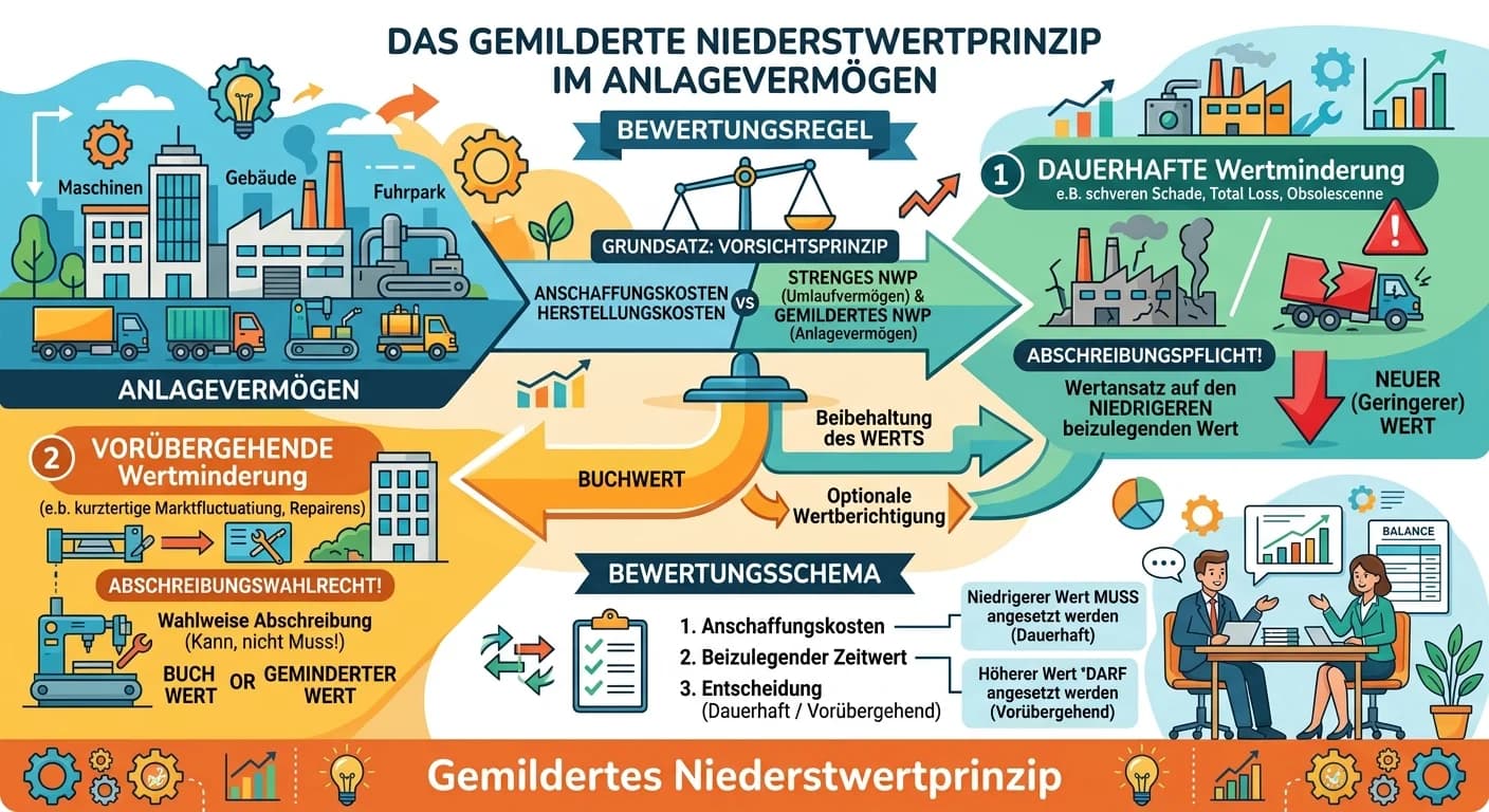 Steuerfachangestellte: Gemildertes Niederstwertprinzip im Anlagevermögen – einfach erklärt