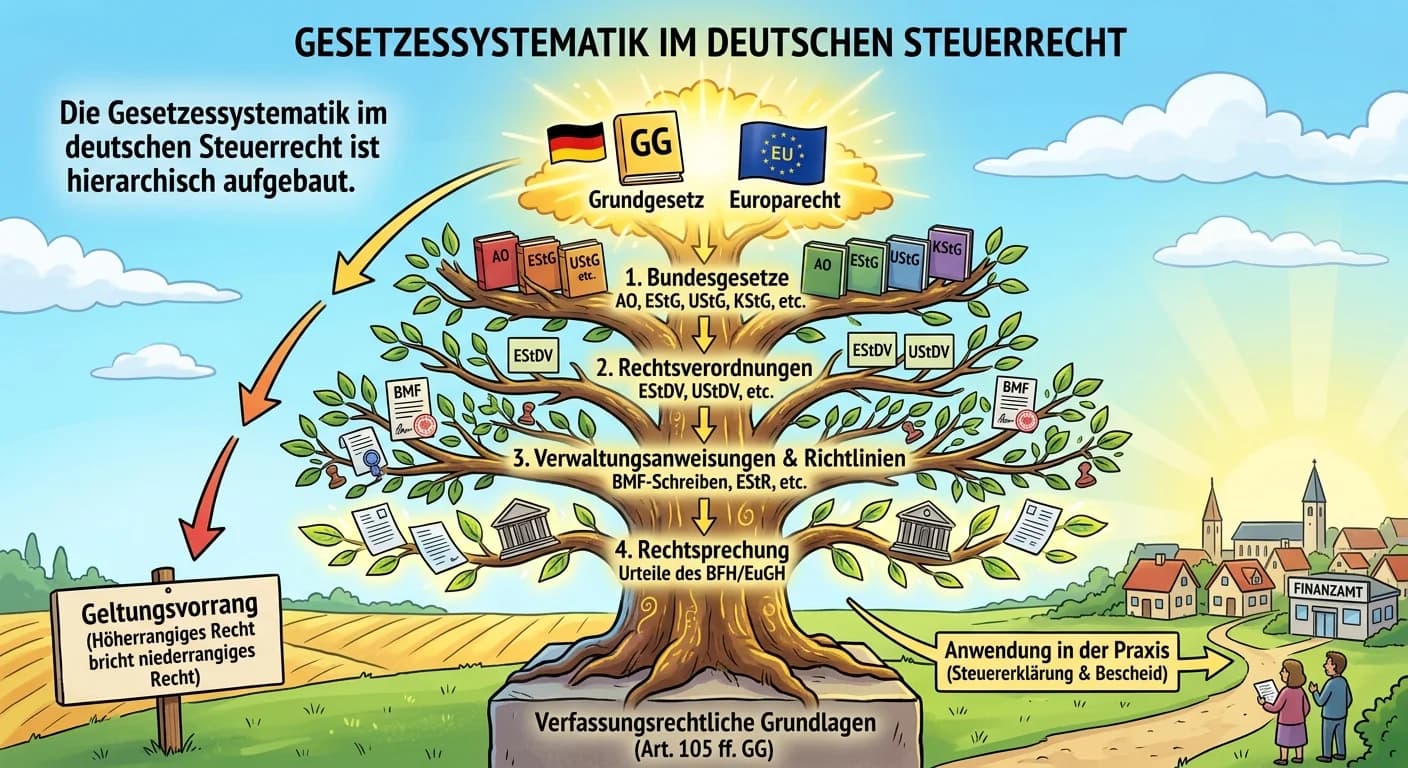 Steuerfachangestellte: Gesetzessystematik im deutschen Steuerrecht – einfach erklärt