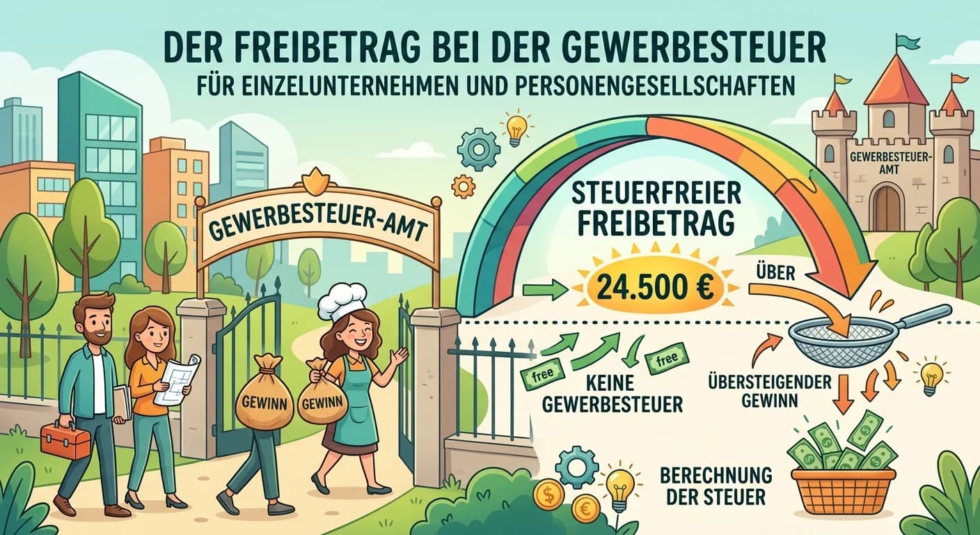 Steuerfachangestellte: Gewerbesteuer Freibetrag Einzelunternehmen & PersGes – einfach erklärt