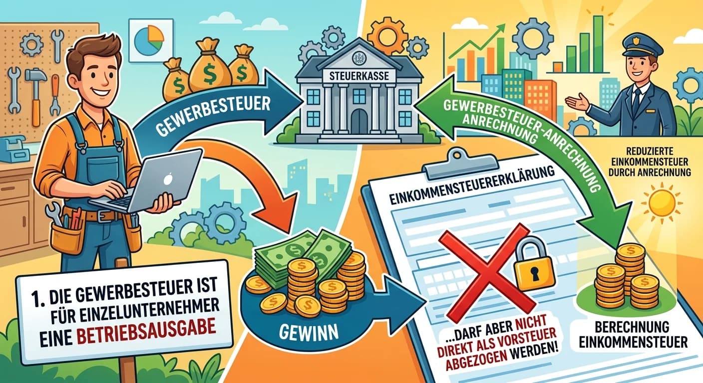 Steuerfachangestellte: Gewerbesteuer und ihre Anrechnung auf die Einkommensteuer – einfach erklärt