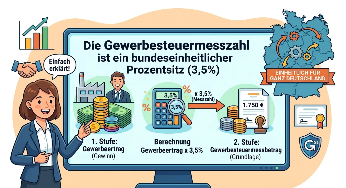 Steuerfachangestellte: Gewerbesteuermesszahl – Definition und Höhe einfach erklärt