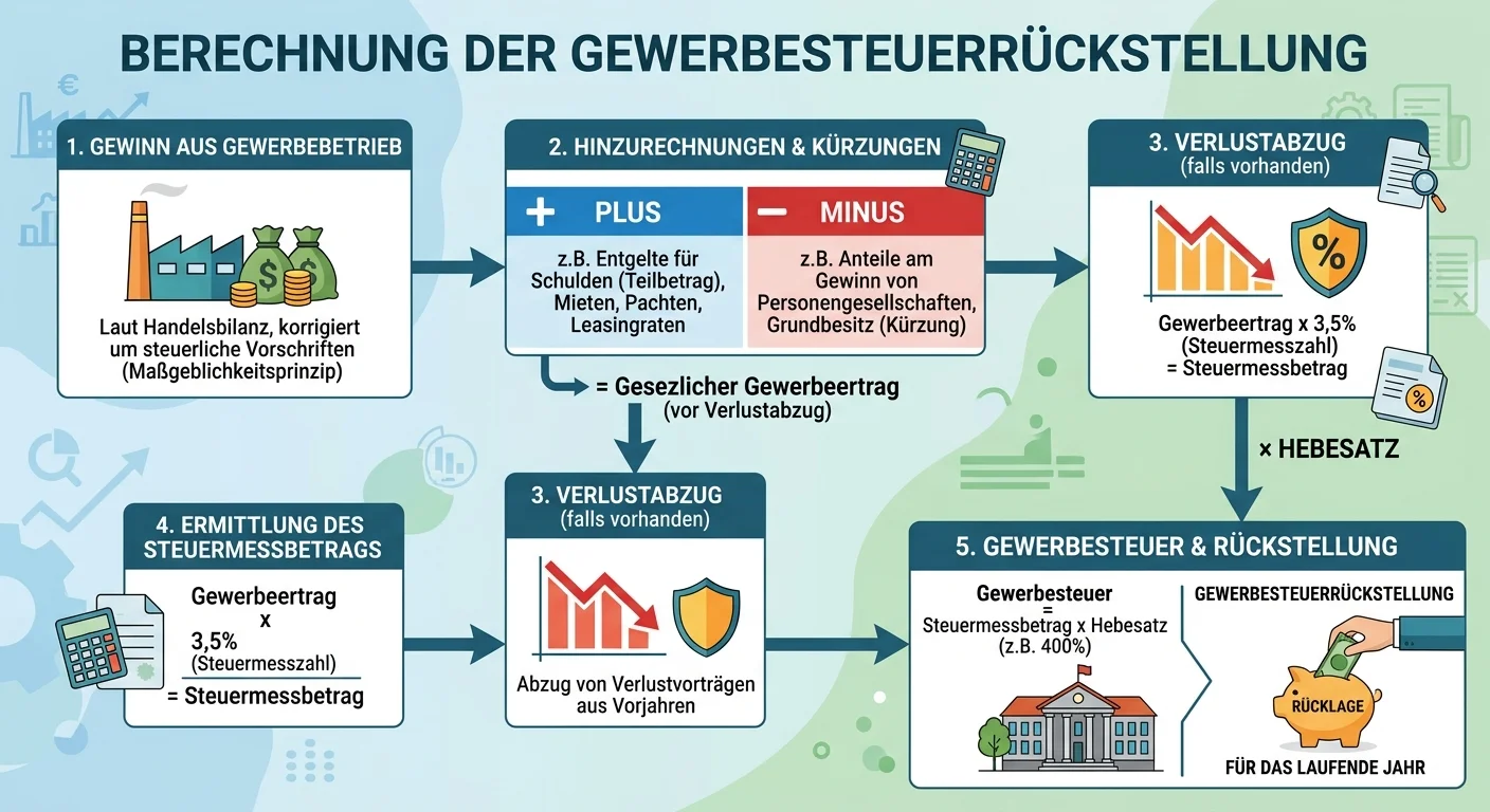 Steuerfachangestellte: Gewerbesteuerrückstellung berechnen – einfach erklärt