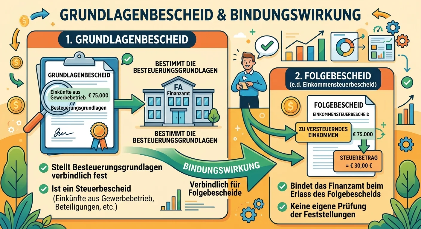Steuerfachangestellte: Grundlagenbescheid Bindungswirkung – einfach erklärt