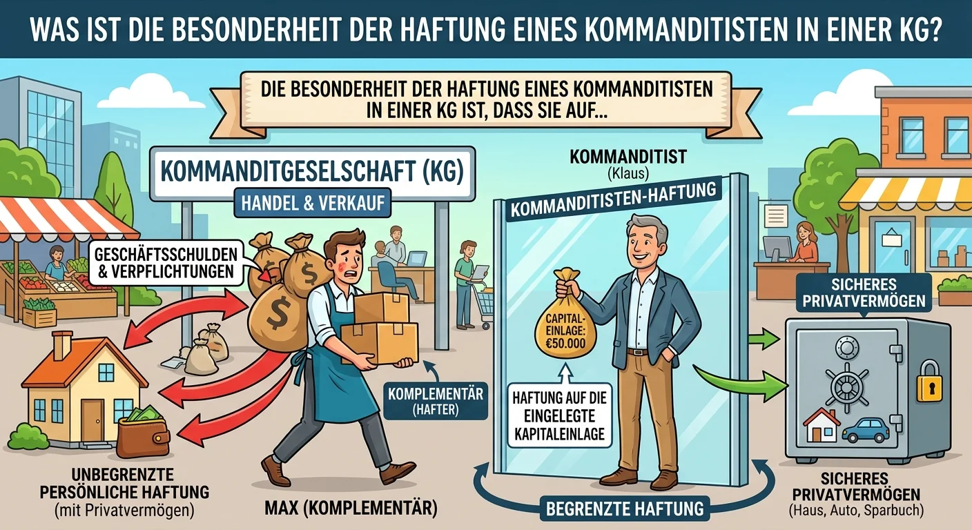 Steuerfachangestellte: Haftung Kommanditist KG: Besonderheit der Hafteinlage – einfach erklärt
