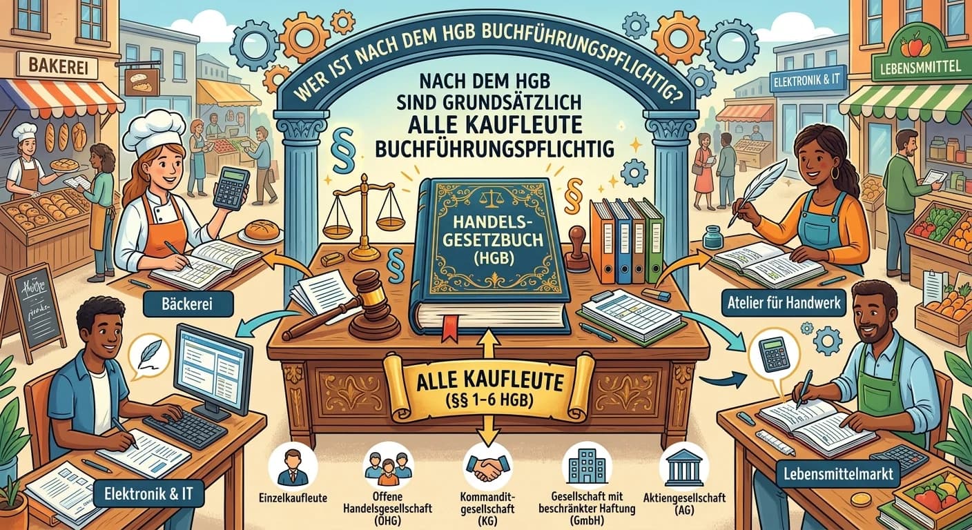 Steuerfachangestellte: HGB: Wer ist buchführungspflichtig als Kaufmann? – einfach erklärt