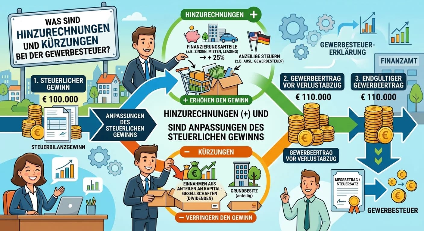 Steuerfachangestellte: Hinzurechnungen und Kürzungen bei der Gewerbesteuer – einfach erklärt