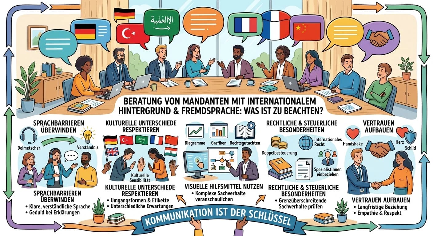 Steuerfachangestellte: Internationale Mandanten mit Fremdsprache beraten – einfach erklärt