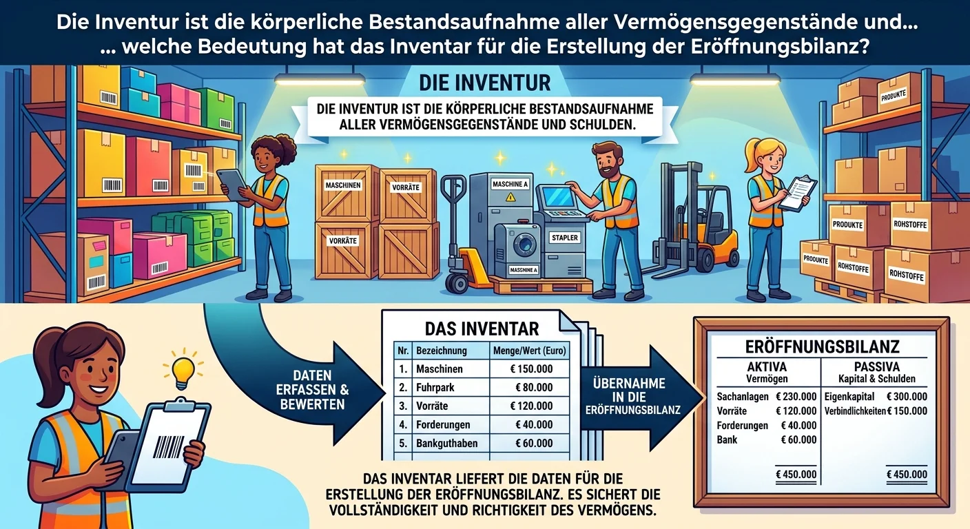 Steuerfachangestellte: Inventar und Eröffnungsbilanz Bedeutung – einfach erklärt