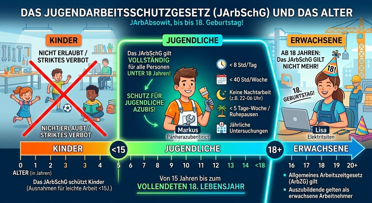 Steuerfachangestellte: Jugendarbeitsschutzgesetz Auszubildende – einfach erklärt