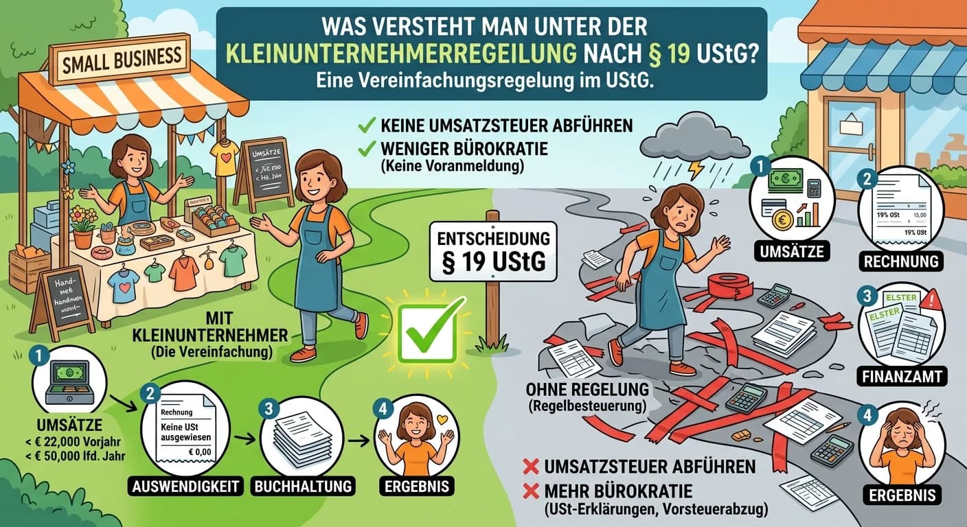 Steuerfachangestellte: Kleinunternehmerregelung § 19 UStG – einfach erklärt