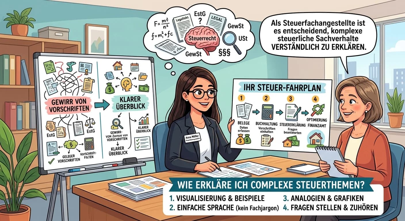 Steuerfachangestellte: Komplexe Steuer-Sachverhalte Mandanten verständlich machen – einfach erklärt