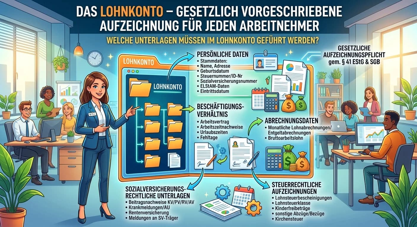 Steuerfachangestellte: Lohnkonto Unterlagen Arbeitnehmer – einfach erklärt