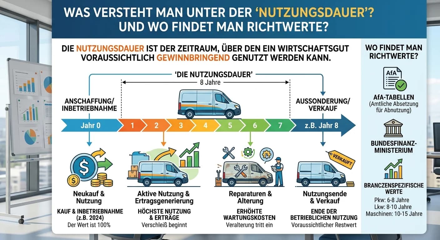 Steuerfachangestellte: Nutzungsdauer von Wirtschaftsgütern & Richtwerte – einfach erklärt