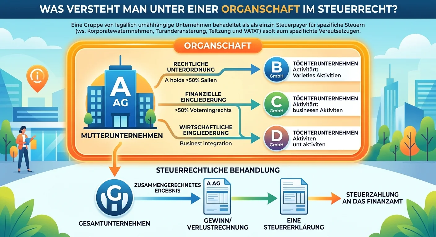 Steuerfachangestellte: Organschaft im Steuerrecht – Definition und Bedeutung – einfach erklärt