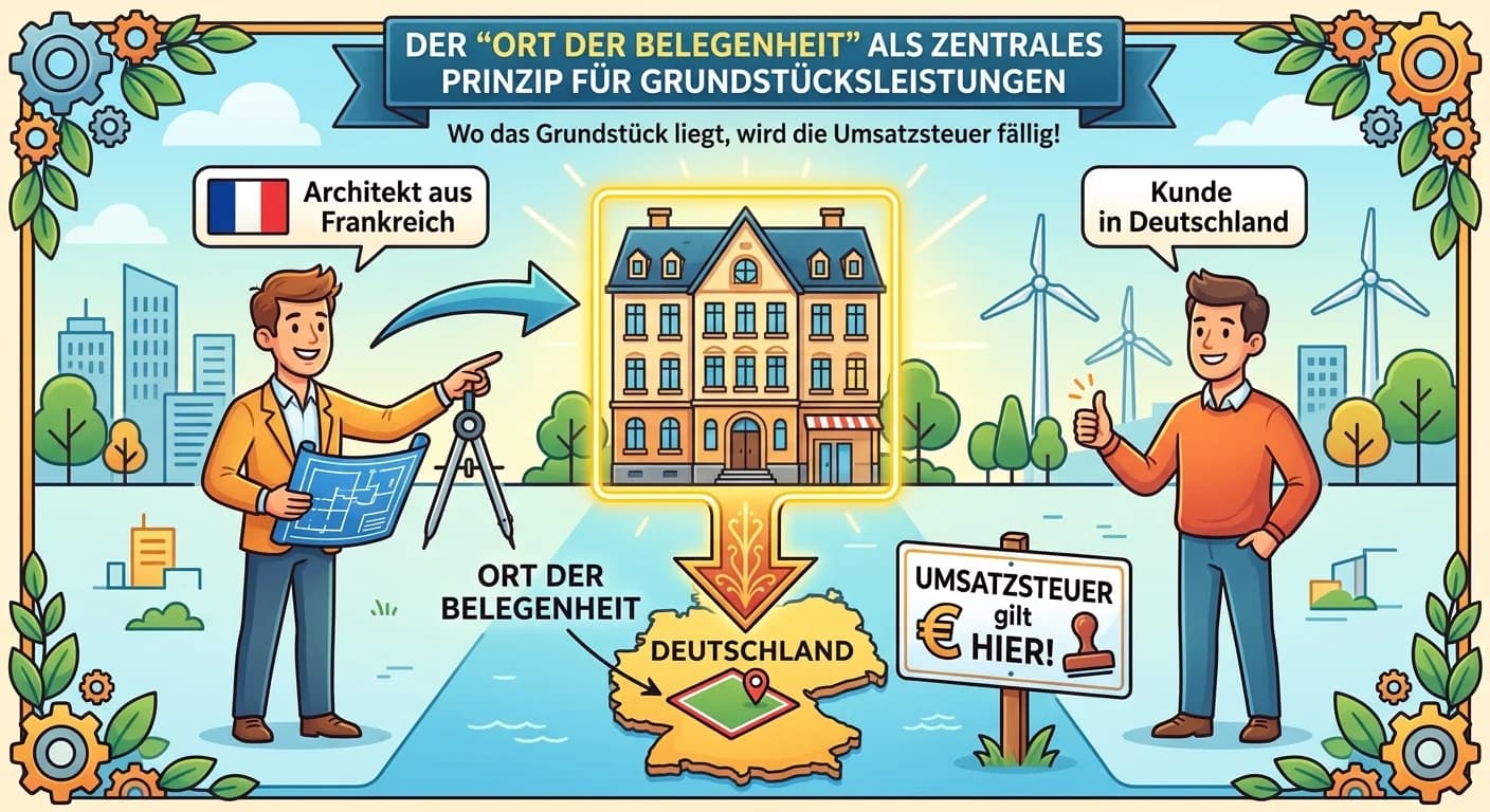 Steuerfachangestellte: Ort der Belegenheit bei Grundstücksleistungen – einfach erklärt