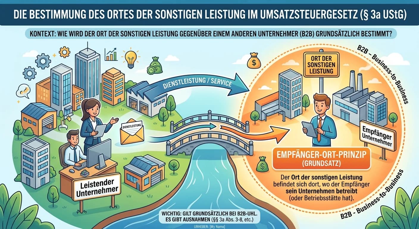 Steuerfachangestellte: Ort der sonstigen Leistung B2B im Umsatzsteuergesetz – einfach erklärt