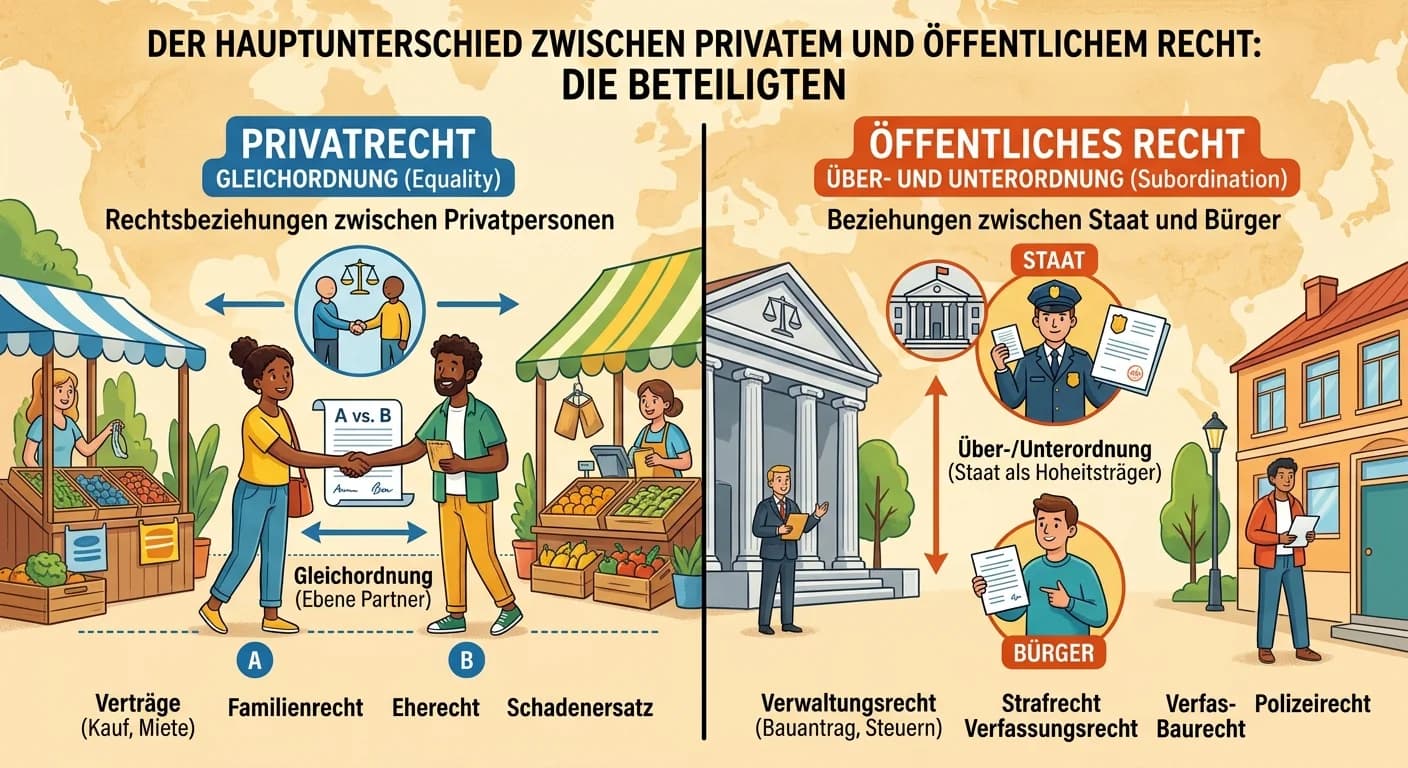 Steuerfachangestellte: Privates & Öffentliches Recht – Unterschied einfach erklärt