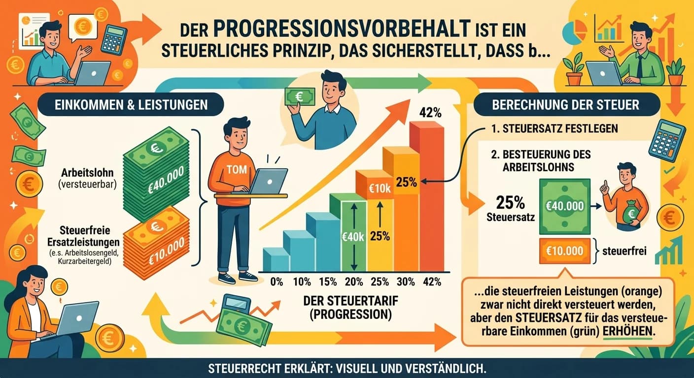 Steuerfachangestellte: Progressionsvorbehalt – einfach erklärt