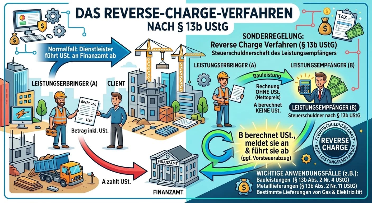 Steuerfachangestellte: Reverse Charge nach § 13b UStG – einfach erklärt