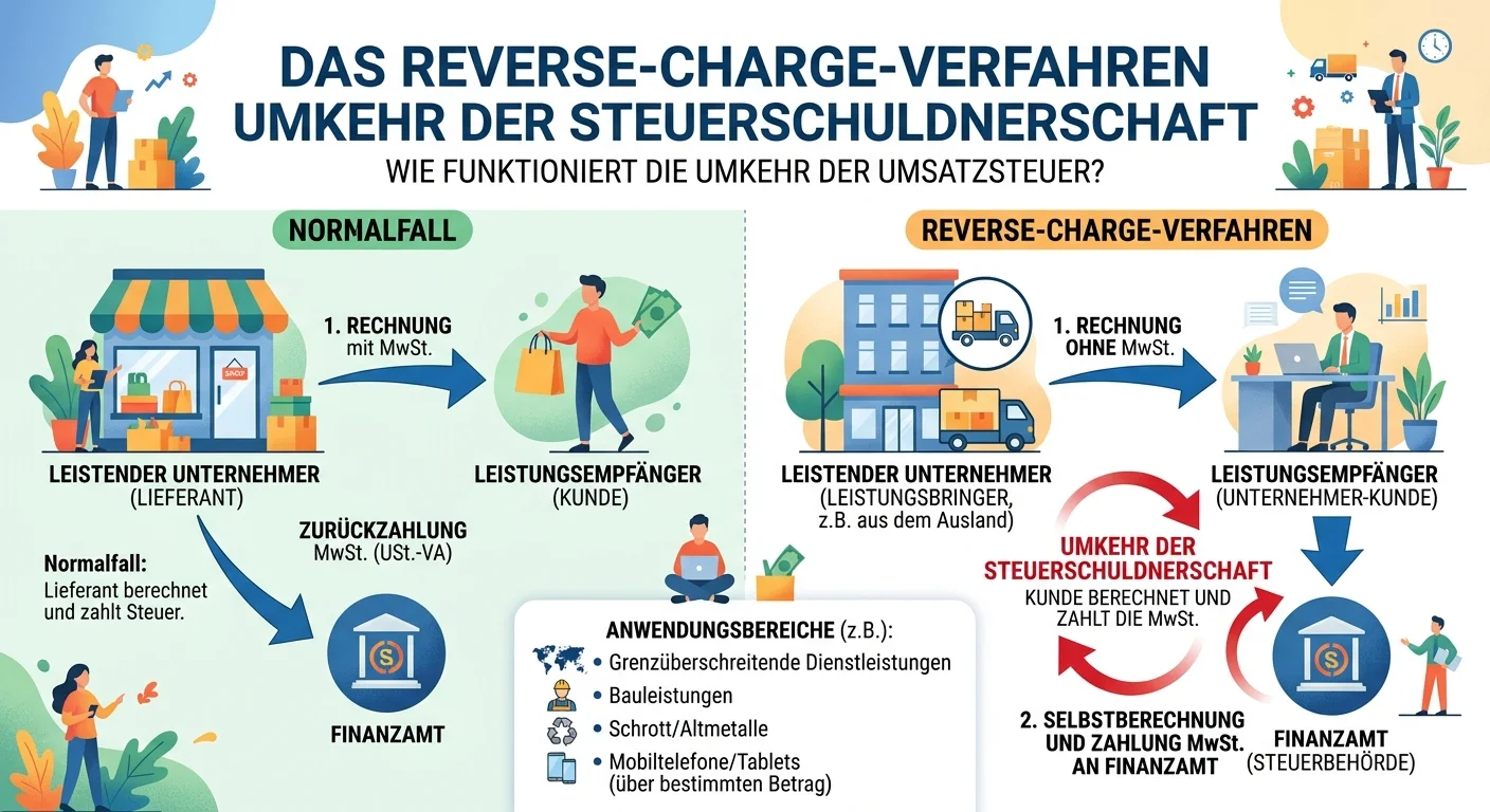 Steuerfachangestellte: Reverse-Charge-Verfahren in der Umsatzsteuer – einfach erklärt