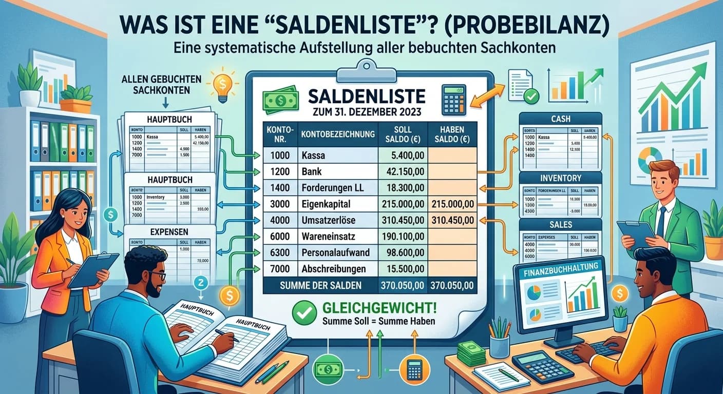 Steuerfachangestellte: Saldenliste – einfach erklärt