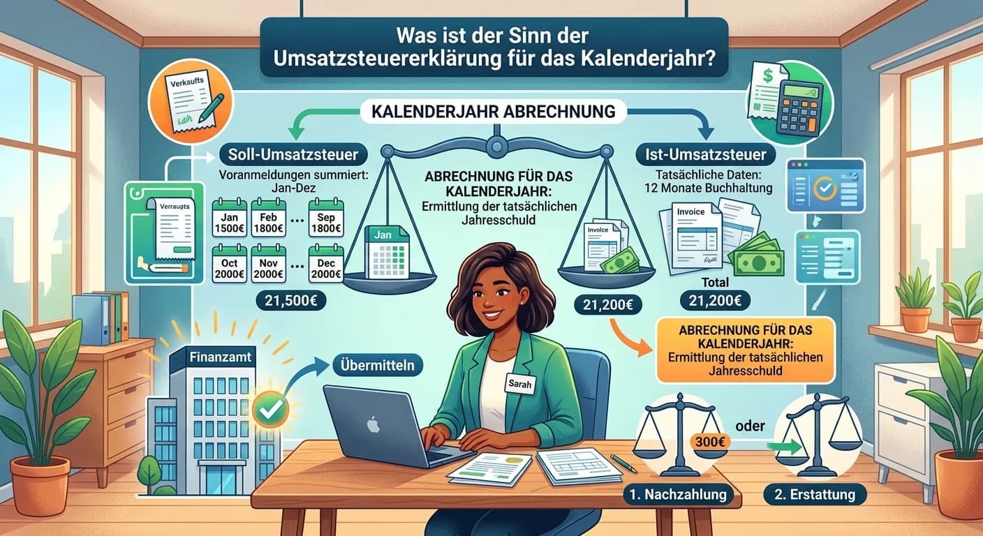 Steuerfachangestellte: Sinn der Umsatzsteuererklärung für das Kalenderjahr – einfach erklärt