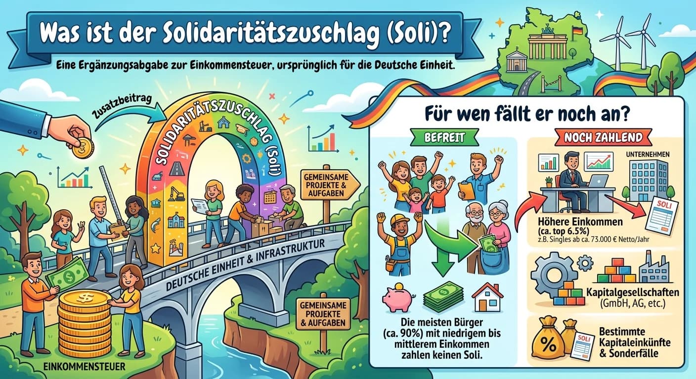 Steuerfachangestellte: Solidaritätszuschlag: Was er ist und wer ihn zahlt – einfach erklärt