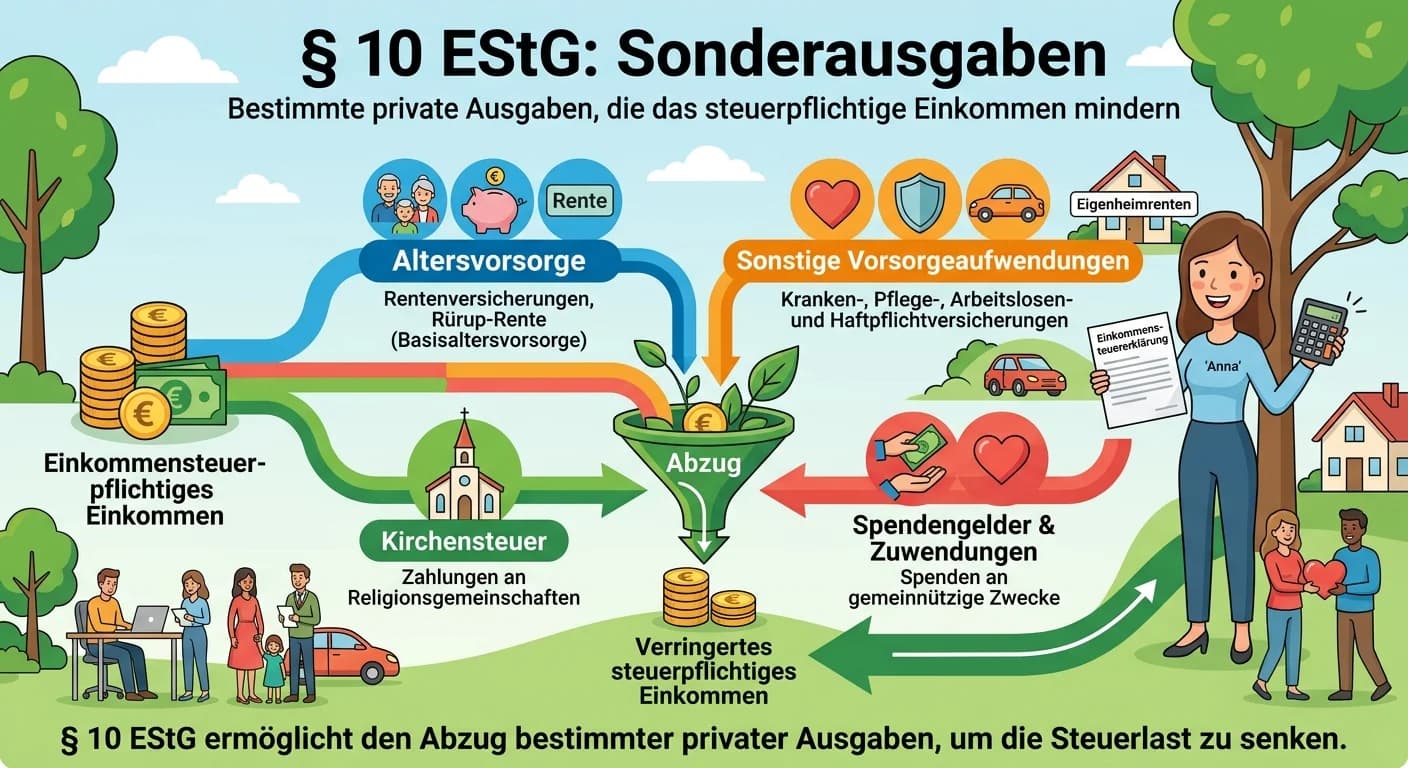 Steuerfachangestellte: Sonderausgaben nach § 10 EStG – einfach erklärt