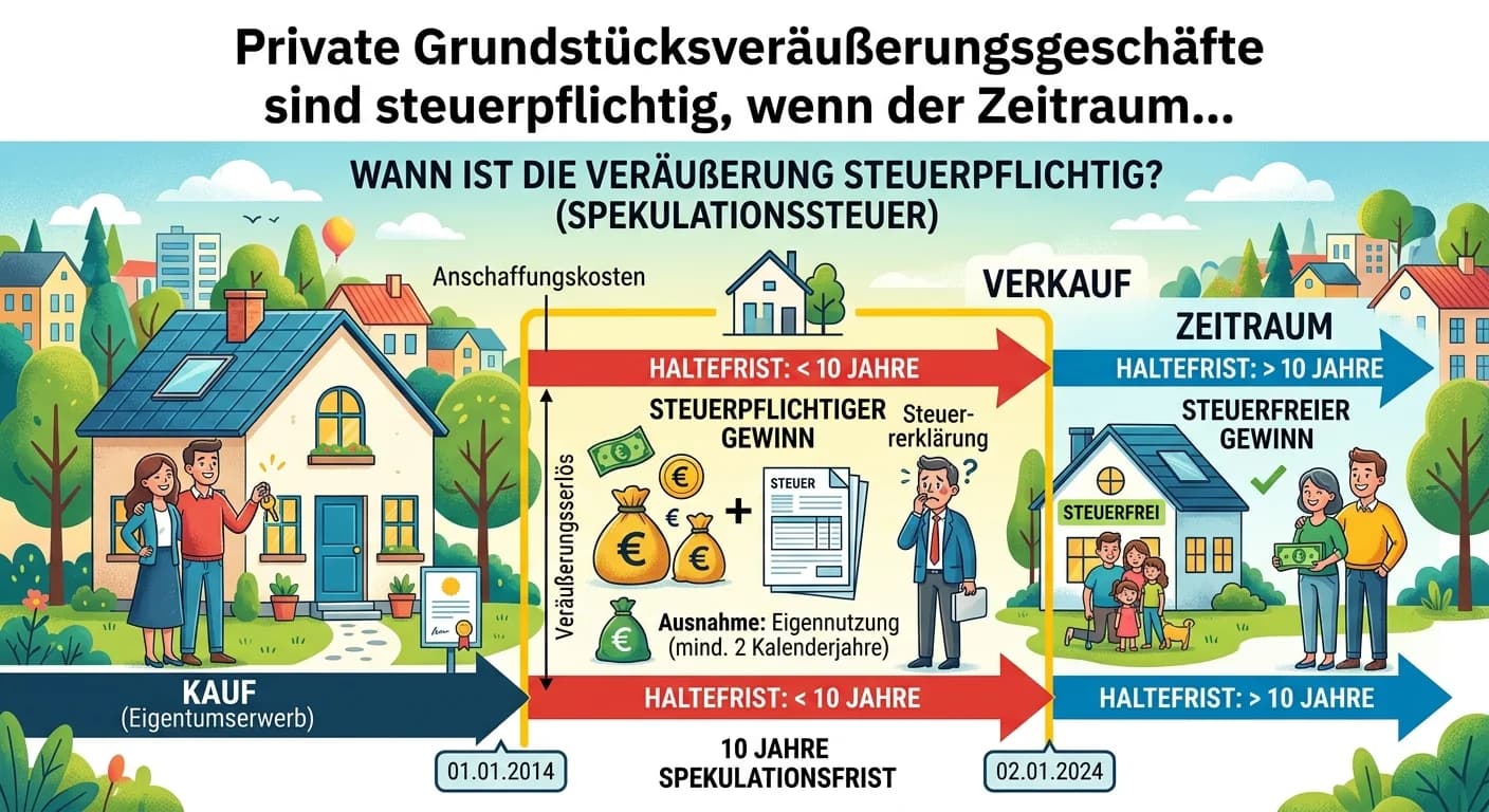 Steuerfachangestellte: Spekulationssteuer bei privaten Grundstücksveräußerungen – einfach erklärt