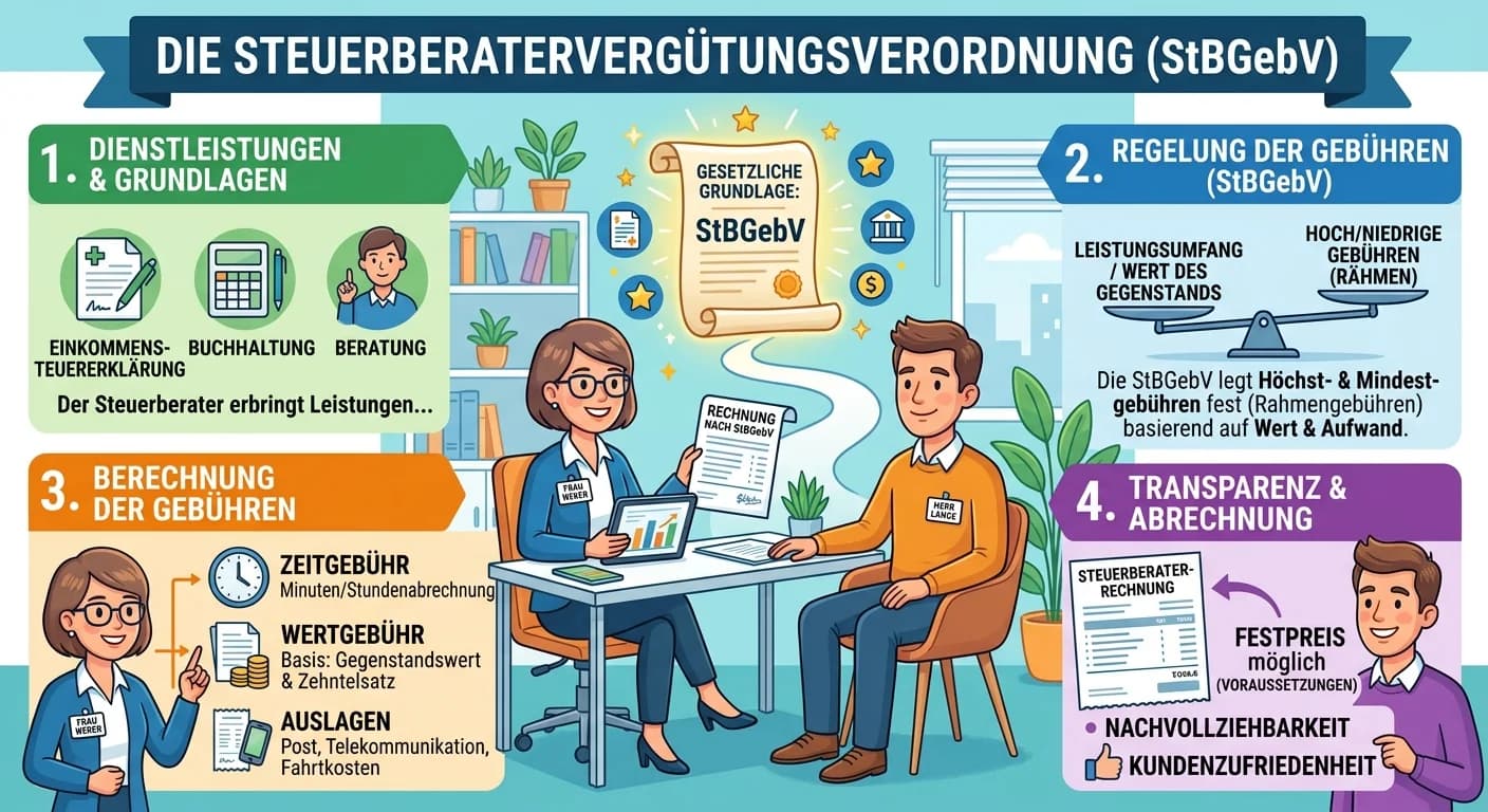 Steuerfachangestellte: Steuerberater Gebühren Gesetz StBVV – einfach erklärt