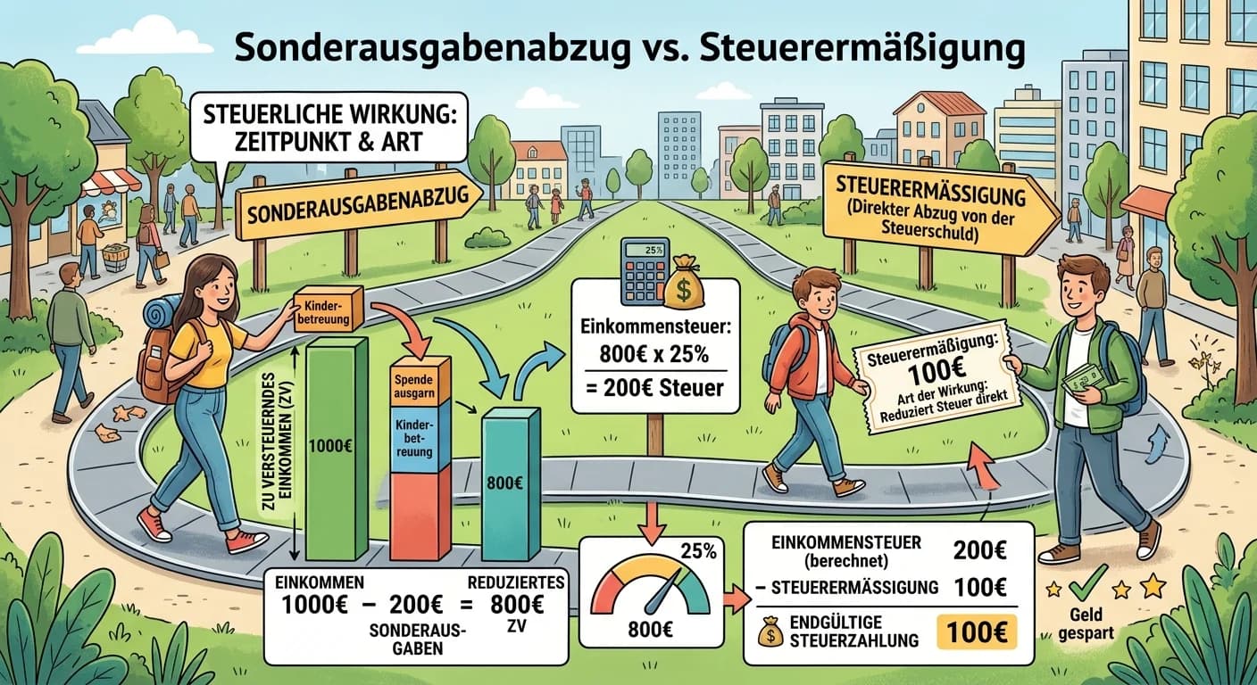 Steuerfachangestellte: Steuerermäßigung vs. Sonderausgabenabzug – einfach erklärt