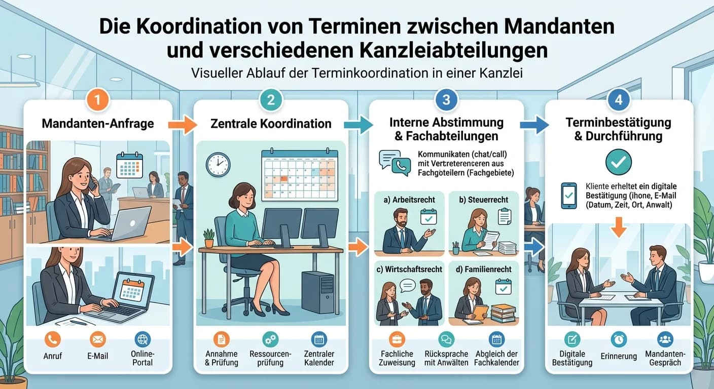 Steuerfachangestellte: Termin-Koordination Mandanten & Kanzleiabteilungen – einfach erklärt