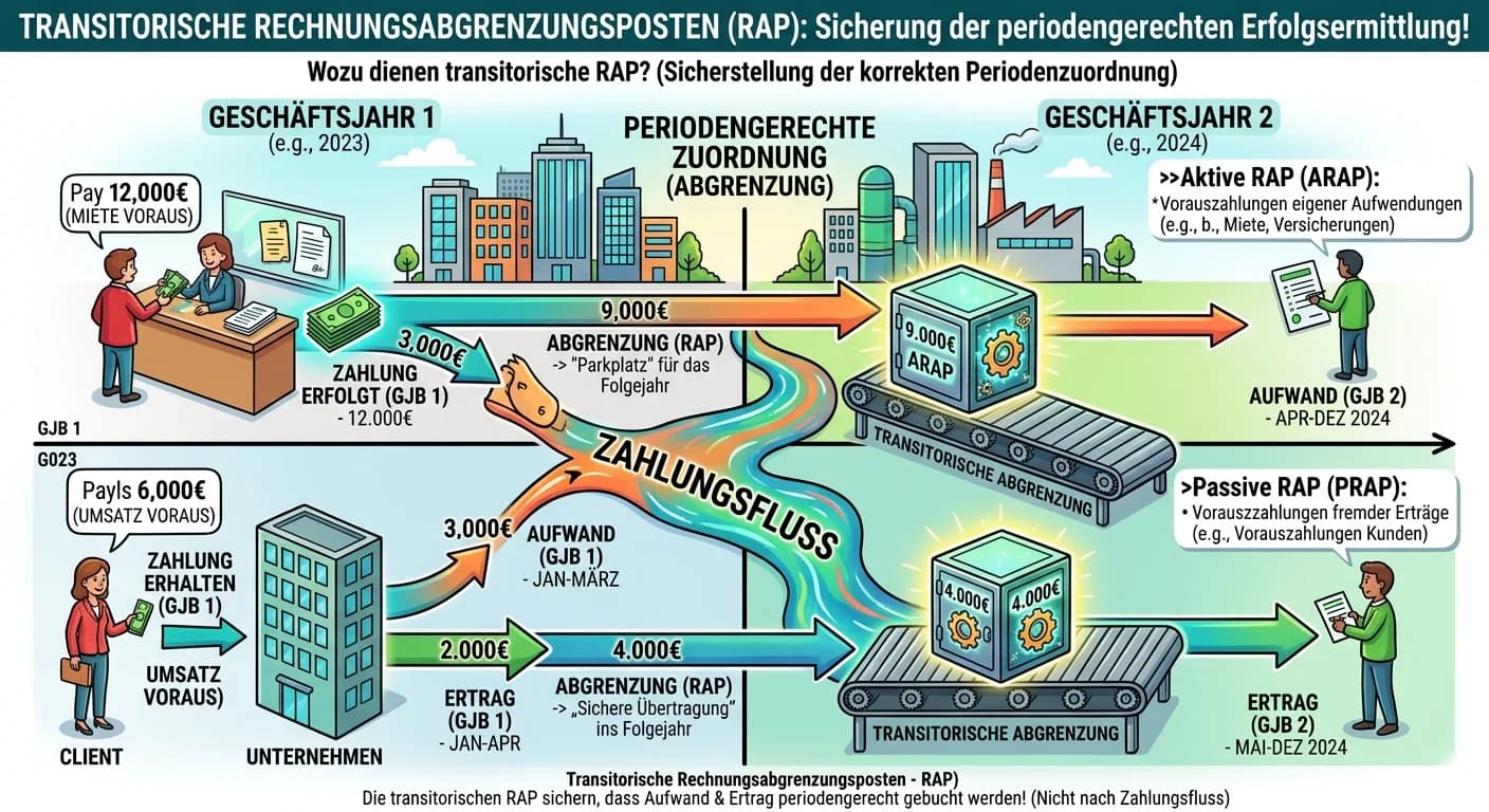 Steuerfachangestellte: Transitorische Rechnungsabgrenzungsposten (RAP) – einfach erklärt