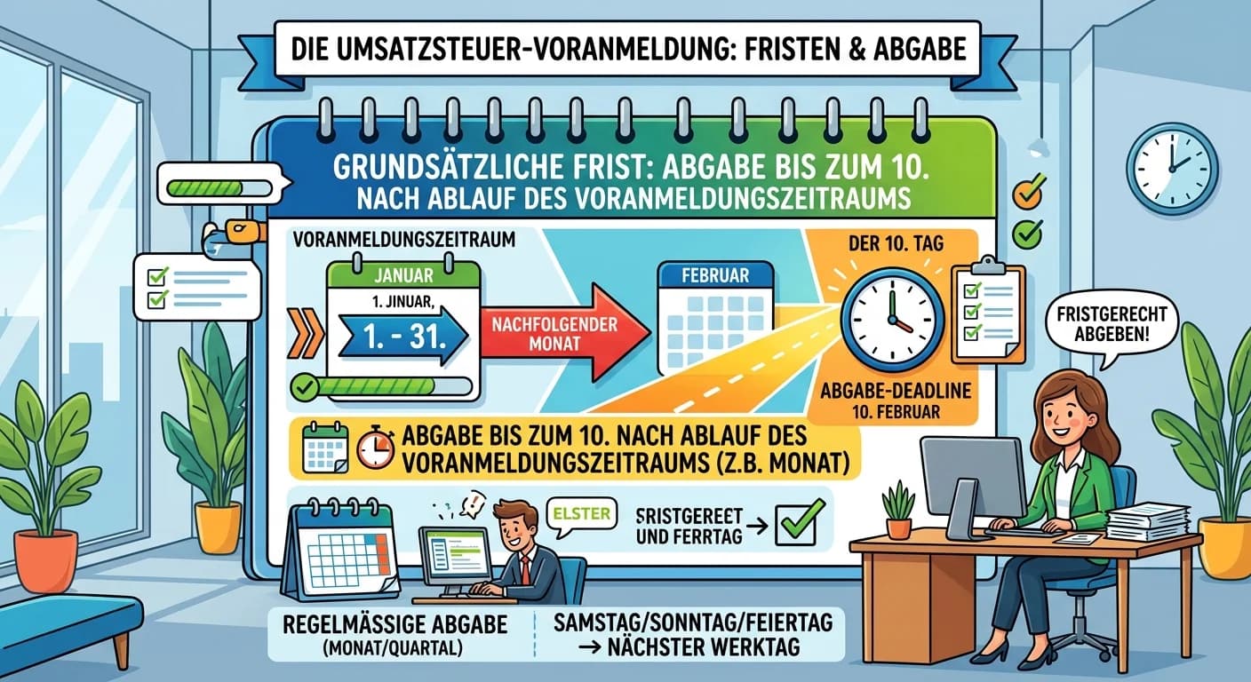 Steuerfachangestellte: Umsatzsteuer-Voranmeldung Fristen – einfach erklärt