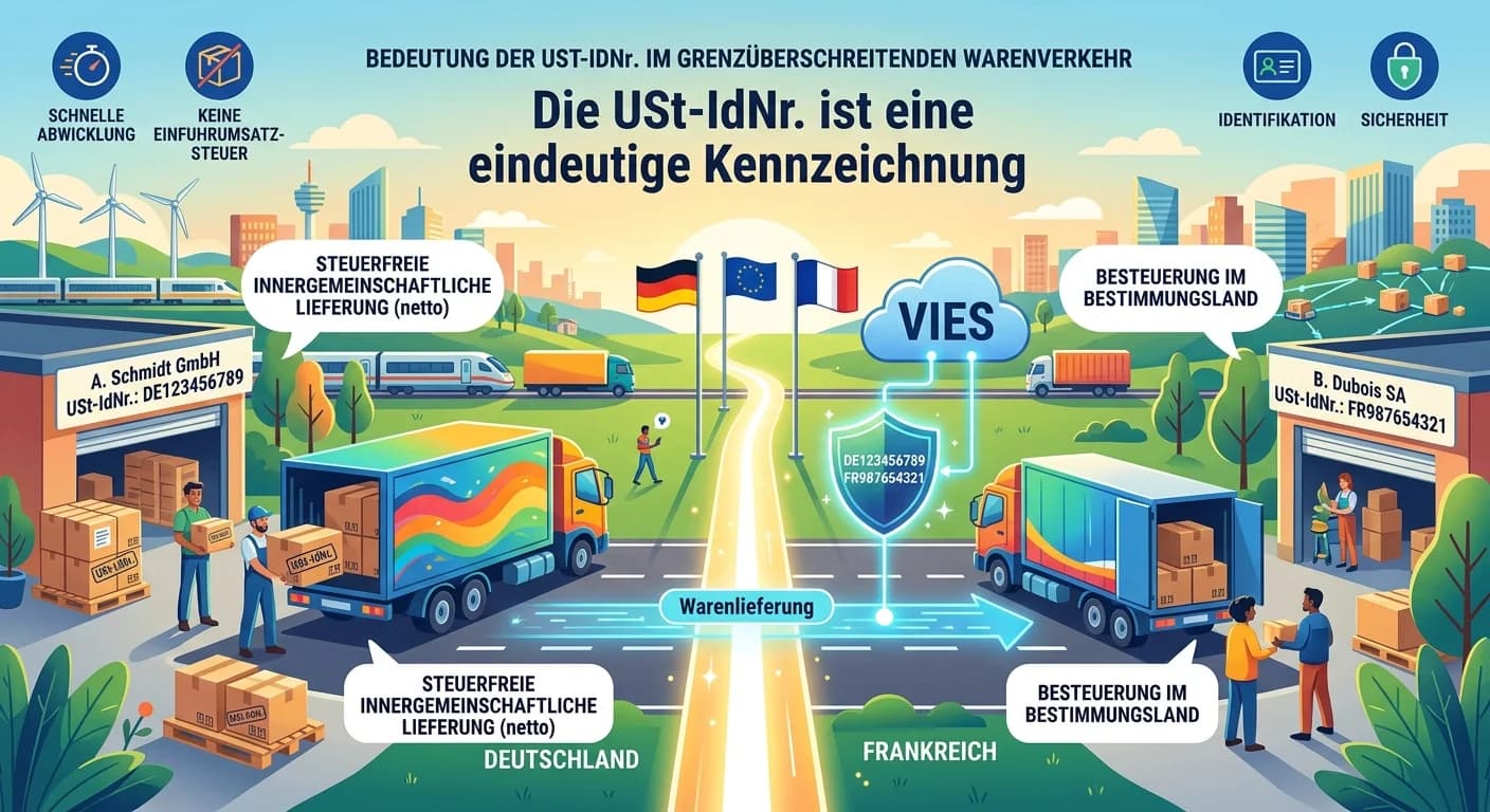 Steuerfachangestellte: USt-IdNr. im grenzüberschreitenden Warenverkehr – einfach erklärt