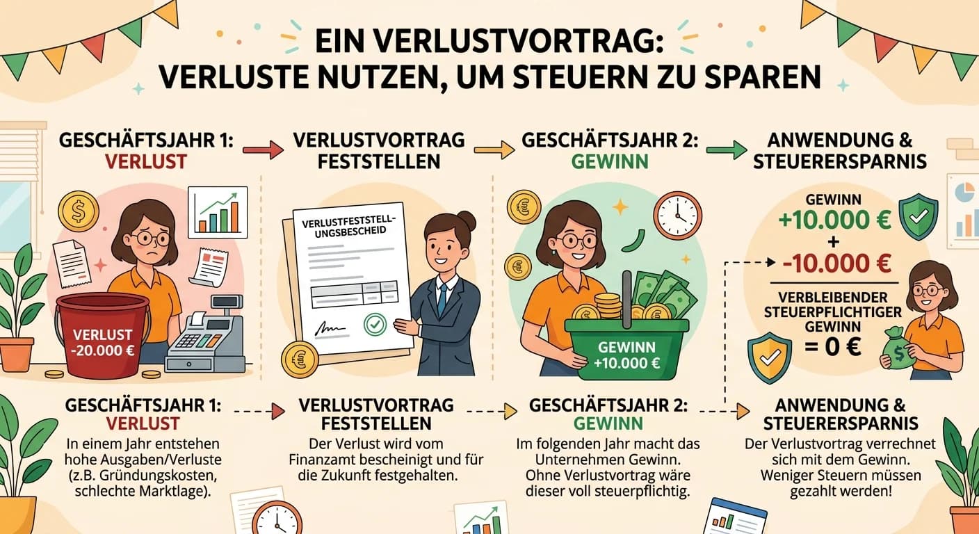 Steuerfachangestellte: Verlustvortrag anwenden & verstehen – einfach erklärt